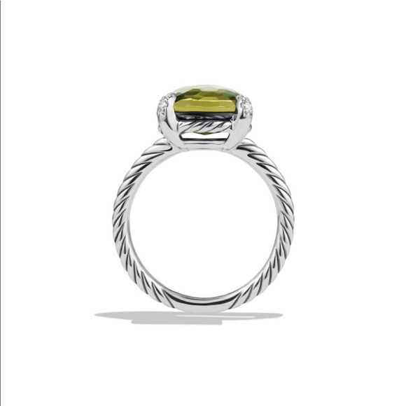 David Yurman Chatelaine Ring w/ Gemstone and Diamonds - Picture 2 of 2